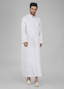 <b>Men</b> Juba Long Sleeve Muslim Islamic Robe Traditional Clothing Comfortable Modest Loose Fit Breathable Material - Product Image 3