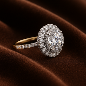 Anillo de compromiso de oro de 14 quilates con diamante cultivado en laboratorio, corte brillante redondo, certificado IGI, para bodas y fiestas. - Product Image 5