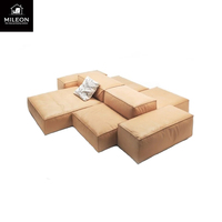 Sofás Modulares Nórdicos para Vestíbulos de Hoteles, Salas de Estar, Salas de Exhibición, Sofás Modernos Minimalistas de Alta Gama Hechos a Medida para Apartamentos