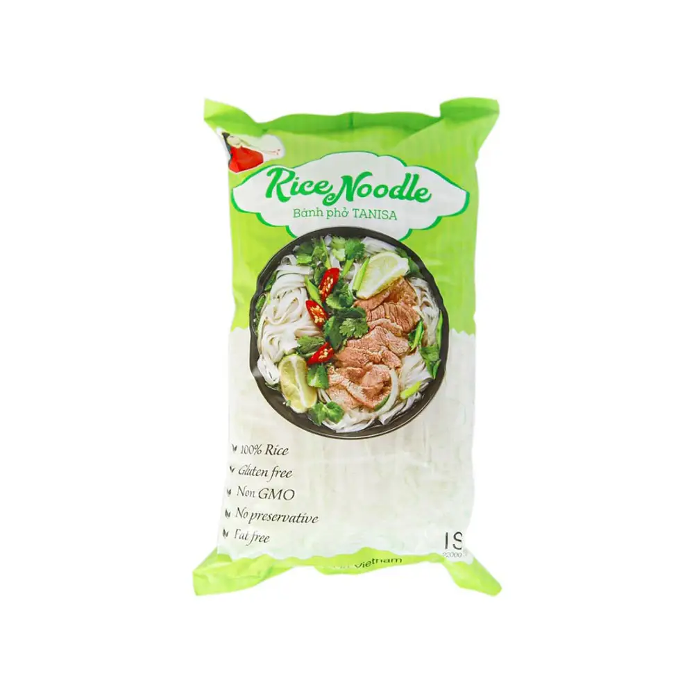 Best Sale Plain White Rice Noodle From Vietnam Accept OEM Factory Price ISO HACCP HALAL Certification