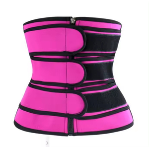 Faja Reductora de Neopreno con Doble Cinturón y Logotipo Personalizado para Mujer, Corsé con Varillas de Acero, Entrenador de Cintura y Cinturón Quema Grasa - Product Image 1