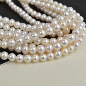 New 40cm 7-8mm Natural <b>Candy</b> Colored Loose Beads Coreless Freshwater Pearls Semi-Finished <b>Necklace</b> Material for DIY Wholesale - Product Image 2