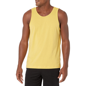 Débardeurs en coton tricoté personnalisés pour hommes, col en V, séchage rapide, vêtements de sport décontractés pour la salle de sport, respirants, pour la musculation - Product Image 1