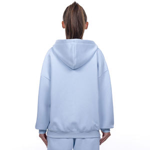 Nouveau sweat à capuche zippé oversize en polaire polyester pour femme, prix de gros, élégant, avec poches, respirant, pour l'hiver - Product Image 3