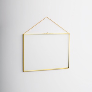 Top Selling Brass Rectangular Hanging Photo <b>Frame</b> Tabletop Adjustable Horizontal Metal Photo <b>Frame</b> Home Decorative Eco-Friendly - Product Image 2