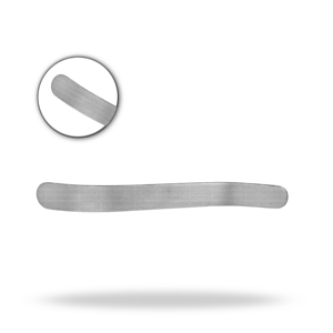 Depresor Lingual Buchwald de 18 cm, Instrumento Quirúrgico ORL para Examen de Lengua - Product Image 1