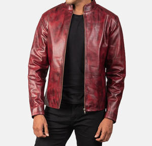 Chaqueta de Cuero para Hombre de Alta Calidad, Diseño Personalizado, Moda Urbana de Invierno, Impermeable, Transpirable, Tela de Lona, Nueva Llegada - Product Image 4