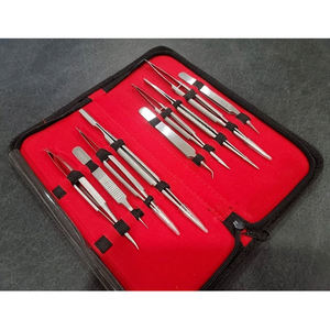 ชุดเครื่องมือคีมจับเข็มคุณภาพสูง ไมโครกรรไกร และอุปกรณ์เสริมอื่นๆ จำนวน 9 ชิ้น - Product Image 2