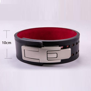 Wholesale Brown Suede Cowhide Leather Breathable Comfort Advanced Protection Lifting Belt Double Prong Power <b>Weight</b> <b>Training</b> - Product Image 3