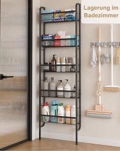 Estantería Metálica Moderna de 5 Niveles, Ajustable y Estrecha, Multifuncional, Tipo Escalera para Cocina, Baño y Almacenamiento en Espacios Pequeños - Product Image 2