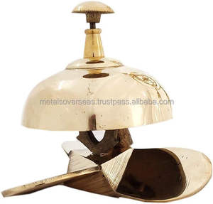 Cloche décorative vintage en laiton massif sculpté à la main, personnalisable, cloche de temple traditionnelle, cloche de porte d'entrée pour la maison et le jardin - Product Image 6