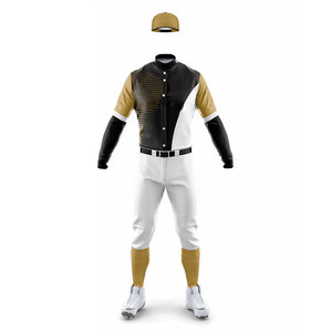 Customized Logo Anti-Bacterial Uniform Baseball Summer Breathable Sports Suit Practice Wear <b>Two</b> <b>Piece</b> Printed Uniform Adults - Product Image 5