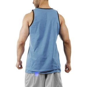 Nuevo artículo 100% algodón, servicio OEM, logotipo personalizado, diferentes colores o diseños para camiseta sin mangas para hombre. - Product Image 2