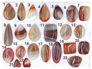 Botswana Agate Cabochon Lot Loose Oval Pear <b>Round</b> <b>Cushion</b> Tear Drop Shape Gemstones for Jewelry Making Unique Assorted Pieces - Product Image 1