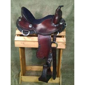 European Style genuine <b>Leather</b> Horse Saddle Seat Durable Waterproof Vintage Design Horse Racing English Saddle Supplier Hot Sell - Product Image 4