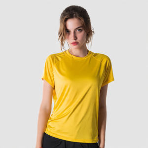 Camiseta Deportiva de Secado Rápido para Mujer, Cuello Redondo, Manga Corta, 100% Poliéster, para Entrenamiento - Product Image 4