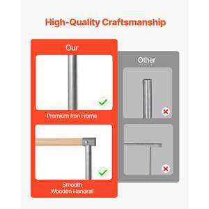 Barra de Gimnasia Portátil de 4 Pies, Accesorios para Gimnasia en Casa, Barra Antivuelco para Ballet, Estiramiento, Equilibrio, Entrenamiento para Estudios - Product Image 2