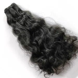 生人类发束未加工的生原始角质层对齐头发编织印度，带蕾丝闭合100滴装漂白剂