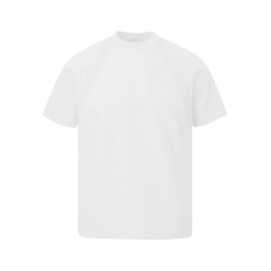 T-shirt décontracté pour homme de haute qualité, 100% coton, tissu respirant à couche d'air, col rond, manches courtes, séchage rapide, taille plus, coupe classique - Product Image 2