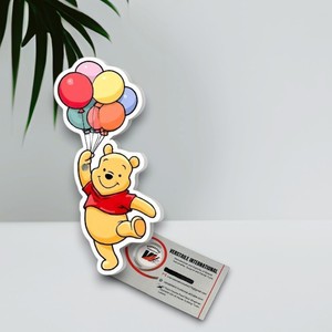 Trendy Bear Holding <b>Balloons</b> Acrylic Lash Tiles Plate Magnetic Lash Making Tile Custom Logo Color Flower Circle Beauty Tools - Product Image 1