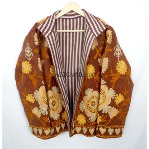 Wholesale Embroidered Breathable Cotton Lining Eco-Friendly Quick Dry Cotrise <b>Jackets</b> Unisex Coat for Autumn Ethnic Regular - Product Image 6