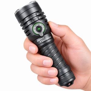 Linterna LED para buceo, 3100 lúmenes, recargable, ZEROBEAM D7, IP68, resistente al agua, distancia de haz de 498m, para buceo, camping - Product Image 1
