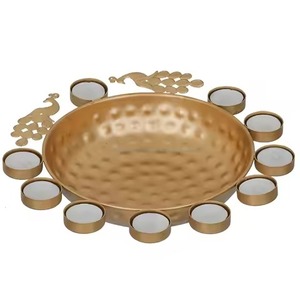 Bol Urli en métal haut de gamme, décoratif, pour Diya flottant, finition laiton, pour fleurs aquatiques, pour la maison, le temple et la décoration de mariage - Product Image 5