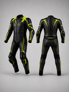 Black <b>Summer</b> Biker Moto Leather <b>Motorcycle</b> Racing Suit <b>Jacket</b> Trousers Set Breathable Waterproof Protective Riding Gear Unisex - Product Image 1