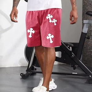 Pantalones Cortos Deportivos de Cintura Media para Hombre, Estilo Urbano, de Malla Transpirable, 100% Algodón, con Bolsillo Elástico, Venta al por Mayor - Product Image 3