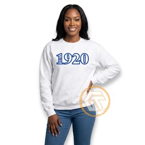 เสื้อสเวตเชิ้ตคอกลมทรงปกติสำหรับผู้หญิง Zeta Phi Beta แบบปักลาย ดีไซน์ล่าสุดสำหรับฤดูหนาว ผลิตตามสั่งขายส่ง - Product Image 4