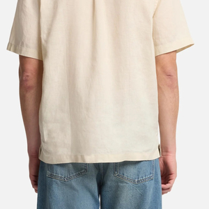 High Quality Material Solid Color Men Casual Linen T Shirt With Turn <b>Down</b> Collar And Short Sleeve Relaxed Fit Comfort Wear 2026 - Product Image 6