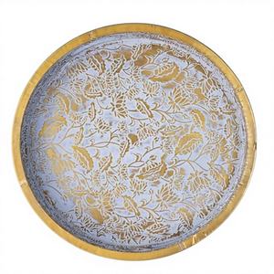 Plateau de service en bois naturel de haute qualité, fourni par l'usine en gros, portable, décoratif, imprimé Meena, motif floral pour la maison - Product Image 3