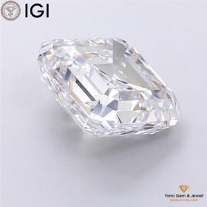 Diamante cultivado en laboratorio CVD con corte Asscher de 5.00 quilates, color E, claridad VVS2, certificado por IGI, para colección de joyería profesional. - Product Image 3