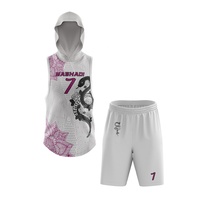 Nouvel ensemble d'uniformes de football américain 7v7 personnalisés unisexes imprimés avec sweats à capuche sans manches et compression pour l'hiver