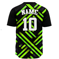 Maillot de baseball personnalisé respirant 100 % polyester pour entraînement d'équipe, unisexe adulte, haute qualité, antibactérien, séchage rapide