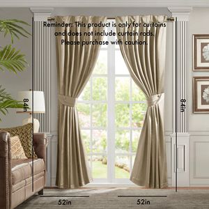 Only 1 Pleat Curtain Panel with <b>Tieback</b> Single Piece Valance and Curtain - Product Image 3