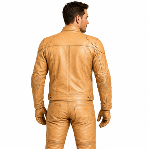Combinaison de moto en cuir de vache véritable Lazib pour homme, veste et pantalon de motard urbain, fournisseur OEM en gros sur mesure - Product Image 5