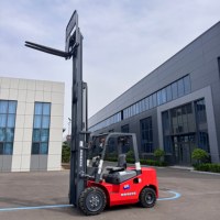 Chariot élévateur diesel pour charges lourdes, 3 tonnes, hauteur de levage 4,5 m, faible entretien, pour les tâches de chargement portuaire et de déchargement de conteneurs