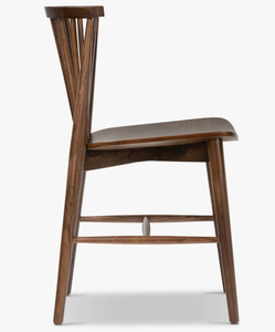 Chaise de salle à manger moderne du milieu du siècle en frêne massif à prix abordable, avec dossier de restaurant vintage, style Windsor commercial pour la maison - Product Image 2