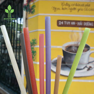 Pailles de riz de haute qualité conçues pour des applications de boisson biodégradables et compostables sûres - Product Image 1