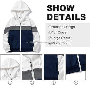 Sudadera con Capucha Extra Grande para Hombre, Estilo Vintage, con Cierre de Cremallera, Tejido Grueso 100% Algodón, Sudadera de Invierno con Función de Secado Rápido - Product Image 4