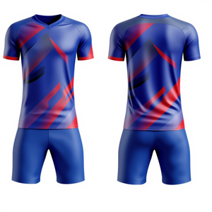 Tenue de football personnalisée pour hommes : Maillot et short de football, vêtements de sport performants, matière légère à séchage rapide, impression d'équipe - Product Image 2