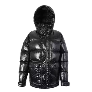 Veste matelassée en toile à capuche pour homme, taille personnalisée, imperméable, coupe-vent, chaude, pour l'hiver, vêtement d'extérieur isolé - Product Image 3