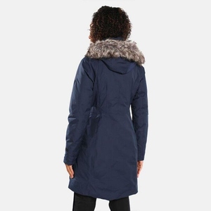 Long Autumn Parka Men's Unisex Plush Warm Overcoat Hooded Stand Collar Canvas 100% Cotton Padded Windproof Reversible Breathable - Product Image 2