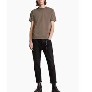 <b>Men's</b> Slim Fit <b>Leopard</b> Pattern 100% Cotton Jersey Crewneck Short Sleeve Anti-Pilling Sueded Knit T-<b>Shirt</b> - Product Image 2