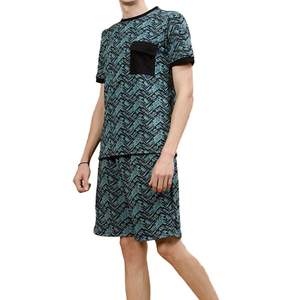 Ensemble décontracté d'été 2 pièces : T-shirt et short en polyester à séchage rapide avec impression numérique par sublimation intégrale - Product Image 3