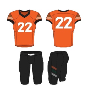 Maillot de football vert imprimé adulte en gros personnalisé uniforme de football américain à manches courtes noir respirant pour hommes - Product Image 4