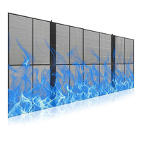 Écran LED extérieur couleur pleine P25, grille transparente, écran LED pour fenêtre en verre extérieur, pour mur vidéo publicitaire LED