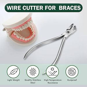 Manual Surgical Stainless Steel Orthodontic <b>Pliers</b> Dental Lab Wire Cutters Band Removing Forceps Ergonomic Tools - Product Image 2
