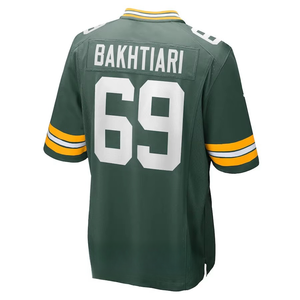 Custom <b>Green</b> Bay Packers Style Stitched American Football Jersey Men's Breathable Mesh Team Uniform Embroidered Logo - Product Image 4